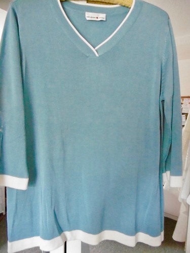 Hellblauer feinstrick pulli - hellblauer, feinstrick-pulli