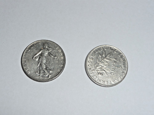 Münzen frankreich franc - 2,