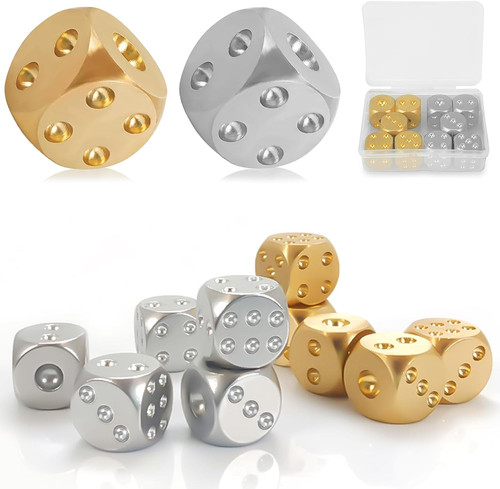 Stücke metall würfel - stücke,