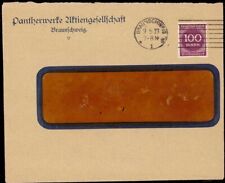 E 1178 Dekorativer Geschäftsbrief der Pantherwerke Braunschweig Fahrrad Auto