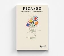 Picasso Leinwandbild Strauß Wandbilder Blumen Kunst Leinwand Modern Art Bild