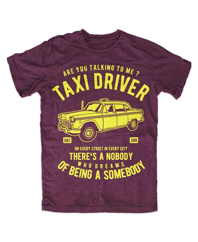 Taxi driver shirt burgund - taxi,