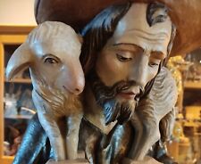 Holzfigur Hirte Jesus Barock