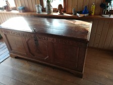 Truhe Eiche Antik  Anno 1771