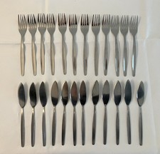 Fischbesteck  24 Teile Edelstahl Besteck Gastro Party Imbiss Verein - Restposten