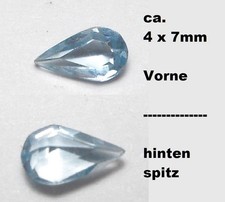 2 x Schmucksteine Aquamarin