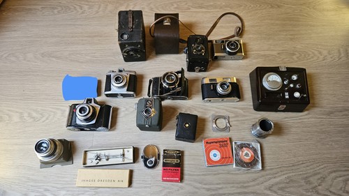 Vintage kamera konvolut - vintage, /