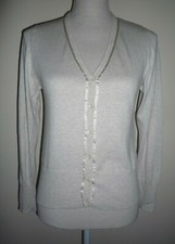 Casa Blanca Strickjacke Cardigan Jacke schick Beige Gr. M