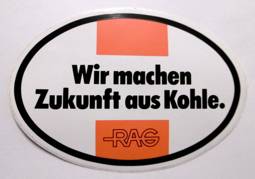 Werbe aufkleber rag wir - rag, machen
