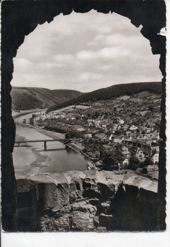 Postkarte hessen bad - postkarte,