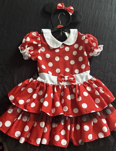 Kostüm minnie maus 128 samt - minnie,
