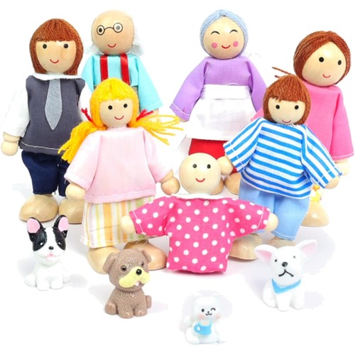 Puppenhaus figuren - puppenhaus,