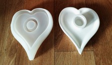 Gießform Silikon Kerzenhalter für Stabkerze Herzform Raysin Kerafdlott Gips