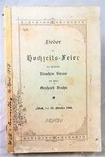 🗝️  Antik - 1900 - Lieder zur Hochzeitsfeier - Lübeck - Original