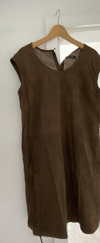Massimo dutti wildleder - wildleder, kleid