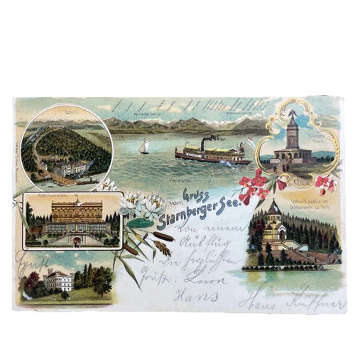 Postkarte starnberg see - see, b