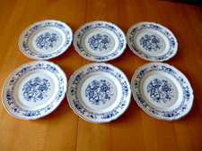 6 Teller Speiseteller Zwiebelmuster  Arcopal France Hartglas 24 cm