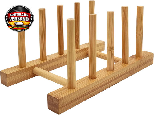 Tellerregal bambus - tellerregal,