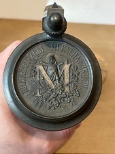 9/20l Bierkrug Glaskrug Glas  Krug Brauerei zum Münchener Kindl München