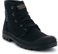 PALLADIUM PAMPA HI Schnürboots Schnürstiefel, Schnürstiefelette aus Canvas, 39