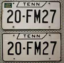 Tennessee Nummernschilder USA Paar Kennzeichen 1974 US License Plates Pair TENN