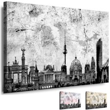 LEINWAND BILD BERLIN WANDBILD - STADT BILDER - XXL KUNSTDRUCK AUFGESPANNT POSTER
