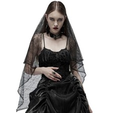 Punk Rave Spitze Schleier Dark Faerie gothic Hochzeit bride corpse hexe vampir