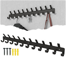 Hakenleiste Garderobenhaken Wandhaken Kleiderhaken Schwarz - 5 bis 35 Haken