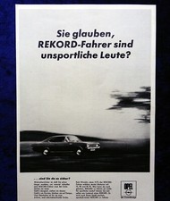 Opel Rekord C Coupe , originale Werbung aus 1967
