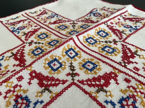 Vintage leinen kissenbezug - kissenbezug,