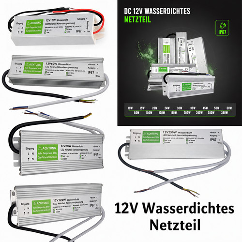 12v trafo wasserdicht led - 12v,