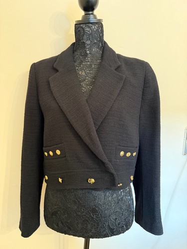 Zara cropped tweed bouclé - tweed,