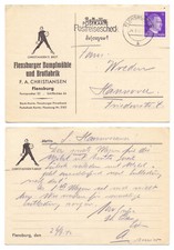 100283 - Postkarte Dampfmühle und Brotfabrik Christiansen - Flensburg 24.9.1942