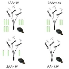 3in1 Detachable USB/Type C AA Battery Eliminator Reuse AA Dummy Batteries