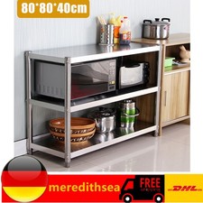 Gastronomie Gastro Edelstahltisch Arbeitstisch Küchentisch 3 Böden Zerlegetisch!