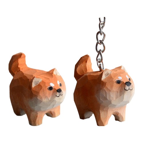 Süße hundestatue holzfigur - hundestatue,