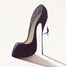 Inna Panasenko - Conquistatore dolce 30x30 Heels Kunstdruck Plakat Bild