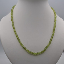 Peridot Kugel Kette – Echter