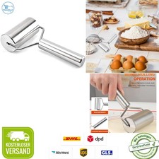 Teigroller Edelstahl Nudelholz