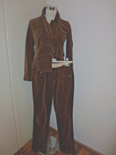 Strenesse, Hosenanzug, Cordsamt, Gr.34, Brauntöne