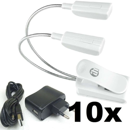 10x led notenpultleuchte - led,