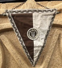 st pauli wimpel/Pennant/Fanion Gestickt ?⚪️?⚪️? Sehr Alt / Vermutlich Unikat