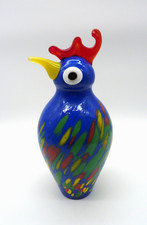 Glasskulptur Figur bunt Huhn