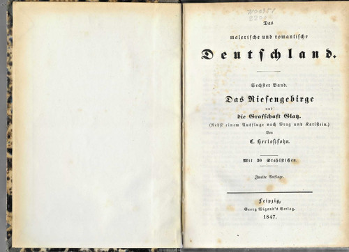 Das riesengebirge glatz - u.,