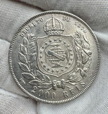 1889 Brasilien Pedro II Silber