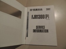 Werkstatthandbuch Service Information Heft Yamaha FJR 1300 Modelljahr 2001-2002
