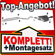 Auspuff für OPEL ASTRA H 1.6 1.8 Schrägheck /GTC mit CHROM Endrohr Auspuffanlage