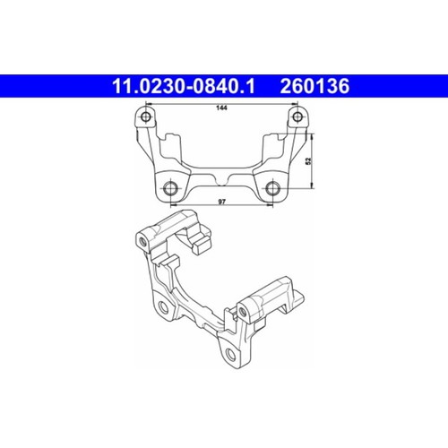 Halter bremssattel ate - bremssattel,