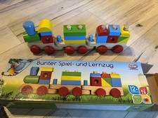 Bunter Spiel-und Lernzug Holz