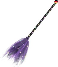 ENLACE Halloween Hexenbesen, Abnehmbare Besen Requisiten, Kinder Hexenbesen,